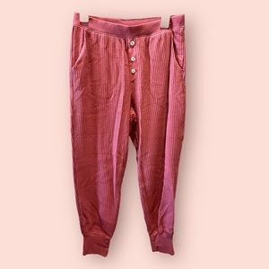 Old Navy Waffle Wine Lounge Pants Sz M